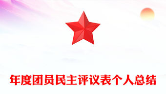 年度團(tuán)員民主評議表個人總結(jié)