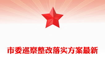 市委巡察整改落實(shí)方案最新