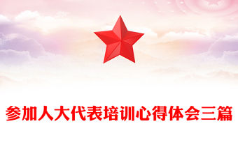 參加人大代表培訓心得體會三篇