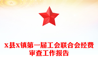 X縣X鎮(zhèn)第一屆工會(huì)聯(lián)合會(huì)經(jīng)費(fèi)審查工作報(bào)告