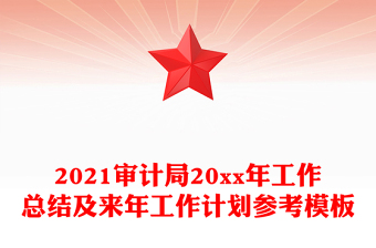 2021審計(jì)局20xx年工作總結(jié)及來年工作計(jì)劃參考模板