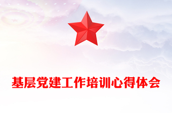 基層黨建工作培訓(xùn)心得體會(huì)