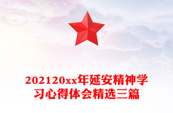 202120xx年延安精神學(xué)習(xí)心得體會(huì)精選三篇