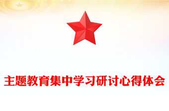 主題教育集中學習研討心得體會