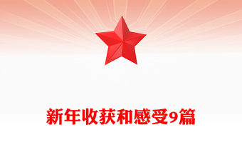 新年收獲和感受9篇