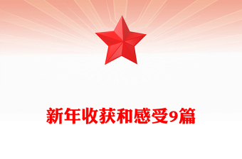 新年收獲和感受9篇