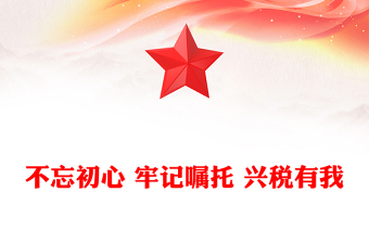 不忘初心 牢記囑托 興稅有我