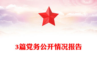 3篇黨務公開情況報告