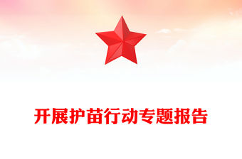 開展護苗行動專題報告