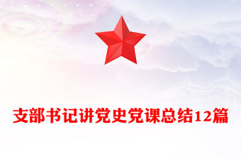 支部書記講黨史黨課總結12篇