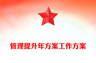 管理提升年方案工作方案