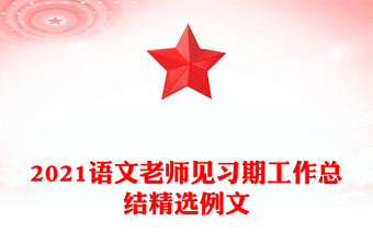 2021語文老師見習期工作總結精選例文