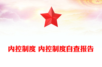 內(nèi)控制度 內(nèi)控制度自查報(bào)告