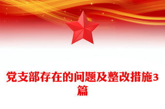 黨支部存在的問題及整改措施3篇