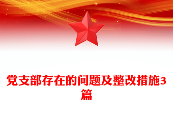 黨支部存在的問題及整改措施3篇