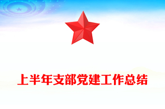 上半年支部黨建工作總結(jié)