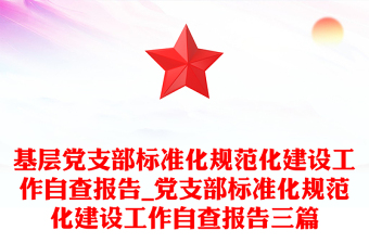 基層黨支部標(biāo)準(zhǔn)化規(guī)范化建設(shè)工作自查報(bào)告_黨支部標(biāo)準(zhǔn)化規(guī)范化建設(shè)工作自查報(bào)告三篇