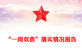 “一崗雙責(zé)”落實(shí)情況報(bào)告