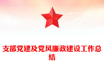 支部黨建及黨風廉政建設工作總結