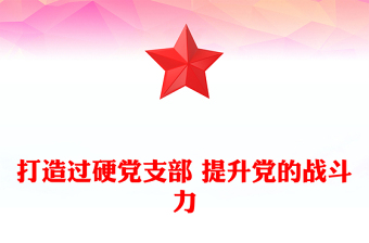 打造過(guò)硬黨支部 提升黨的戰(zhàn)斗力