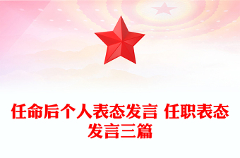 任命后個(gè)人表態(tài)發(fā)言 任職表態(tài)發(fā)言三篇