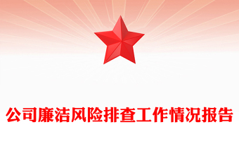公司廉潔風(fēng)險排查工作情況報告