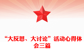 “大反思、大討論”活動心得體會三篇