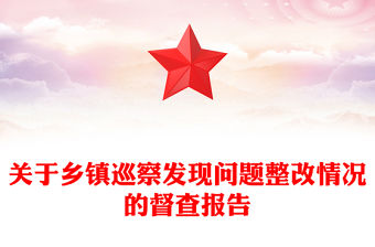 關(guān)于鄉(xiāng)鎮(zhèn)巡察發(fā)現(xiàn)問(wèn)題整改情況的督查報(bào)告