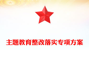 主題教育整改落實(shí)專項(xiàng)方案