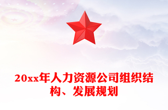 20xx年人力資源公司組織結(jié)構(gòu)、發(fā)展規(guī)劃