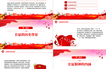 長征勝利紀念日PPT2025年紀念長征勝利89周年主題課件