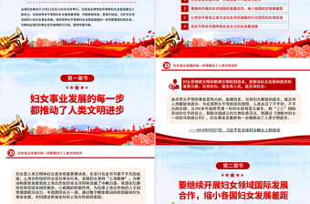 婦女是人類文明和社會進步的重要推動者PPT總書記重要論述課件