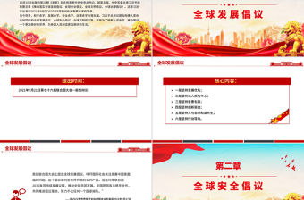 一文速覽總書記提出的四大全球倡議PPT黨課