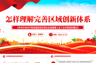 怎樣理解完善區域創新體系PPT《建議》問答學習課件