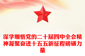 深學(xué)細(xì)悟黨的二十屆四中全會精神凝聚奮進(jìn)十五五新征程磅礴力量PPT課件(講稿)
