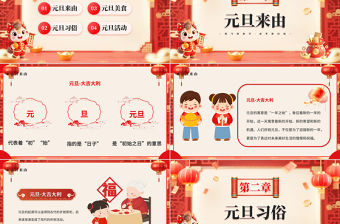 國風(fēng)2026慶元旦迎新年P(guān)PT駿馬迎新歲逐夢(mèng)新啟航課件