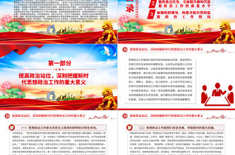 學習貫徹《中國共產黨思想政治工作條例》發言材料PPT模板