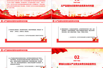 從嚴監督執紀要進一步到位PPT總書記的部分相關重要論述課件