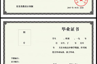 高中畢業(yè)證書