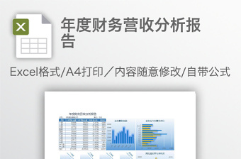 年度财务营收分析报告