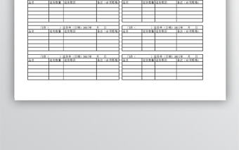門店退貨單Excel工作表