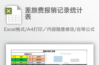 差旅費報銷記錄統(tǒng)計表