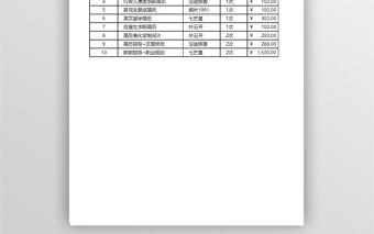 商品報價單--營銷表單系列001