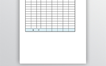 简洁商品库存表模板