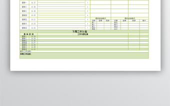 工作周報數據分析表