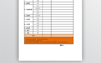 月度部門財(cái)務(wù)預(yù)算表格
