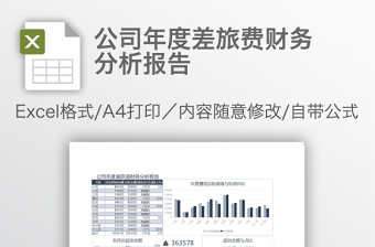 公司年度差旅費(fèi)財務(wù)分析報告