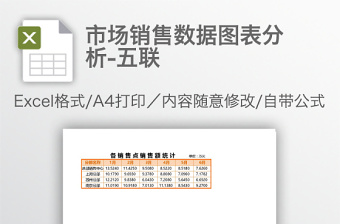 市場(chǎng)銷售數(shù)據(jù)圖表分析-五聯(lián)