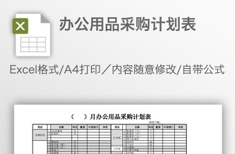 2021食品采购计划表