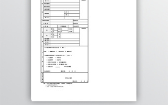 护士注册健康体检表